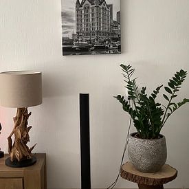 Klantfoto: Oude Haven met het Witte Huis in Rotterdam van Don Fonzarelli, op canvas