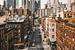 Chinatown mit Lower Manhattan im Hintergrund von Michiel Dros