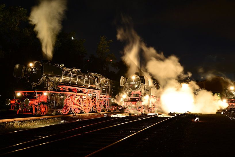 Steam locomotive Rotterdam by Annemarie Goudswaard