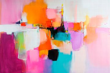 Colour explosion in watercolour technique by Poster Art Shop