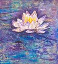 Lotus in blue van Els Hattink thumbnail