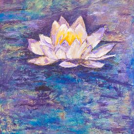 Lotus in blue by Els Hattink
