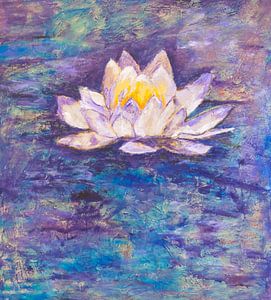 Lotus en bleu sur Els Hattink