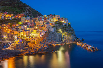 Manarola bei Nacht - Cinque Terre, Italien - 2