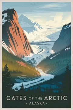 Poorten van de Noordpool, Alaska van Poster Art Shop