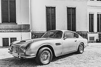 Aston Martin DB6 Britischer Grand-Tourer-Sportwagen in schwarz-weiß