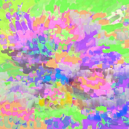 verse abstracte bloemenweide