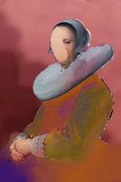 Portrait of Adriana Croes J.C. Verspronck The fashion collection, No.7