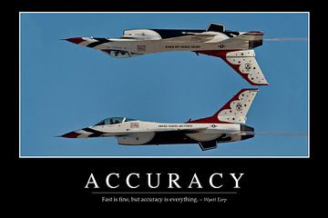 STK107058M-Accuracy  Inspirational Quote and Motivational Poster. by Stocktrek Images