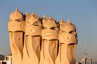 Chimneys Casa Mila in Barcelona