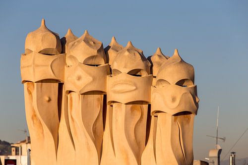 Schornsteine Casa Mila in Barcelona