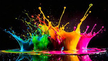 Colourful liquid colours by Mustafa Kurnaz