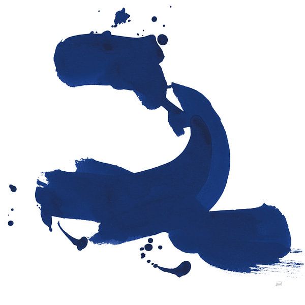 Cobalt Ink Drops II, Chris Paschke by Wild Apple