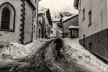 Winter in Zwart-Wit van Bert Heuvels