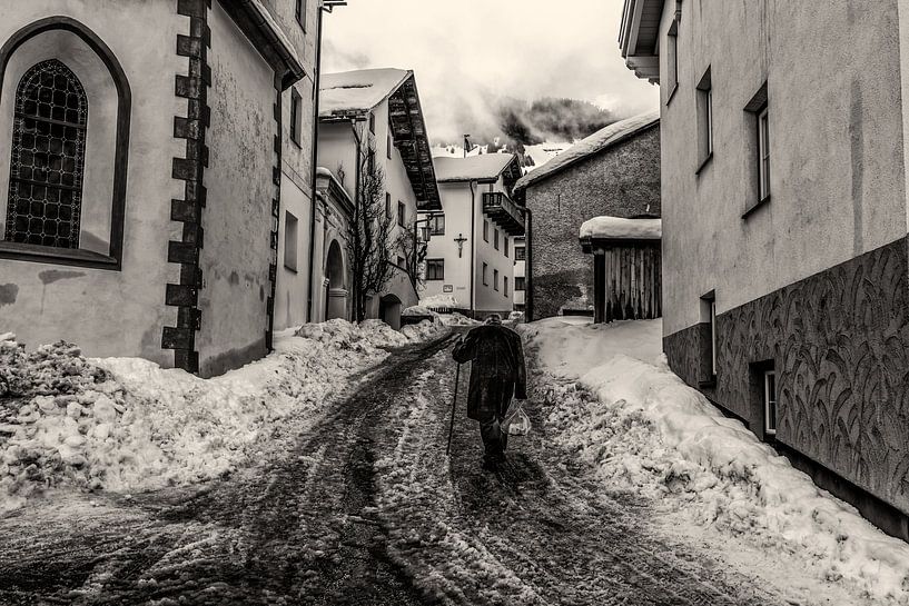 Winter in Zwart-Wit von Bert Heuvels