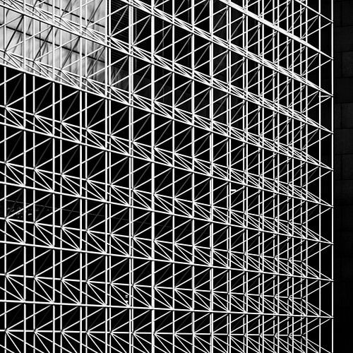 Bekleding van het museum van de techniek,Parijs