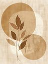 Plantenschilderij Minimalisme | Warm Nature Hues van Modern Collection thumbnail