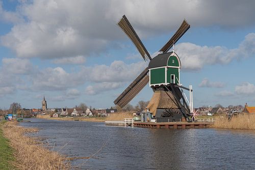 Le moulin à vent Gelkenes à Groot-Ammers