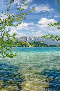 aan het meer van Bled in Slovenië van Peter Eckert