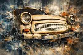 Artistic depiction of a vehicle against a completely dematerialised background by Johnny Flash