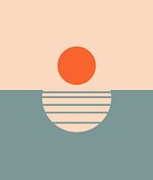 Retro Sonnenuntergang