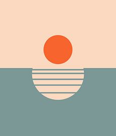 Retro Sonnenuntergang