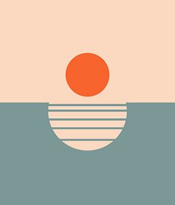 Retro Sonnenuntergang