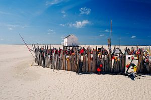 Ertrinkendes Haus auf Vlieland - Spuren vom Meer