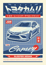 Toyota Camry XV70 TRD sur Kaminarirace