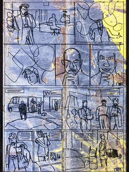 La bande dessinée Splinter devient urbaine (Sketch p35)  par MoArt (Maurice Heuts)