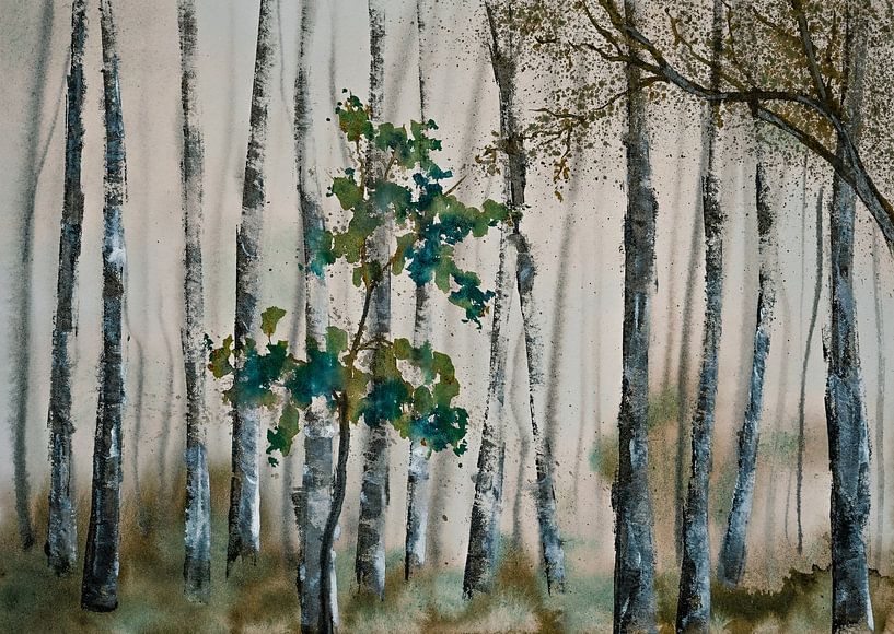 Aquarel part 202 van Tania Perneel