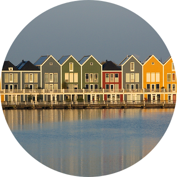 Kleurrijke huizen aan de Rietplas in Houten van PvdH Fotografie