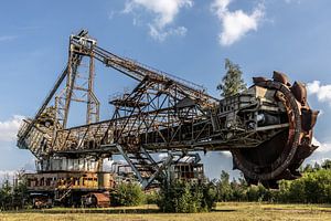 Alter Schaufelradbagger aus dem Tagebau