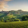 Das Dorf Barbaresco und die Weinberge der Langhe, Italien von Stefano Orazzini