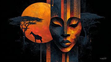 african-black-gold-orange