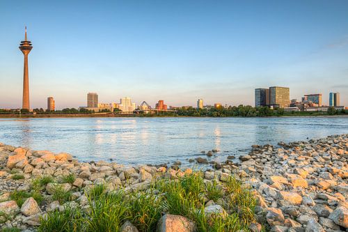 Düsseldorf Abendpanorama