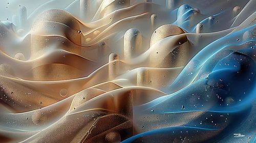 formes magiques en bleu-or-argent-rose