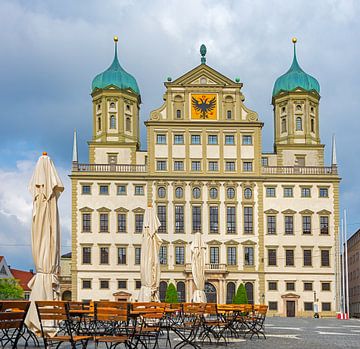 Historisch stadhuis in Augsburg van ManfredFotos