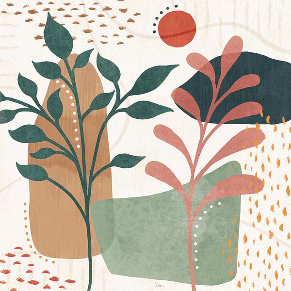 Abstracte bloesem III, Veronique Charron van Wild Apple