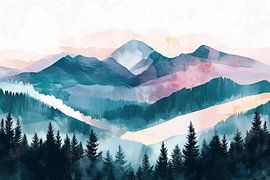 Turquoise mountain landscape by Studio BB