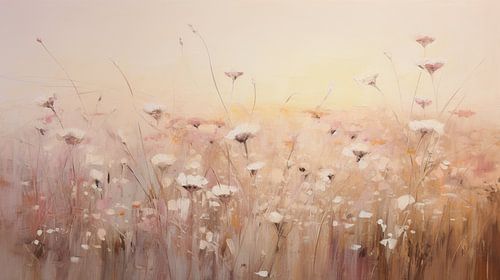 Carreaux de fleurs pastel surréalistes