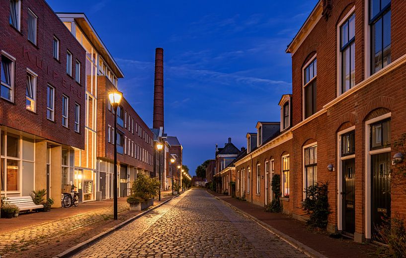 Raambuurt in Deventer in the Blue Hour, Netherlands by Adelheid Smitt