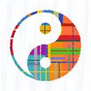 Yin en yang, kleurrijke van Marion Tenbergen thumbnail