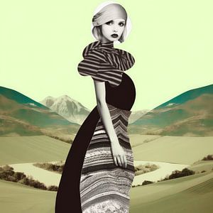 Modernes Porträt / Collage
