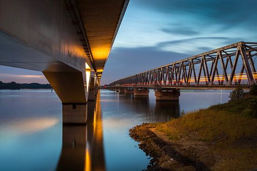 ponts ferroviaires avec le train