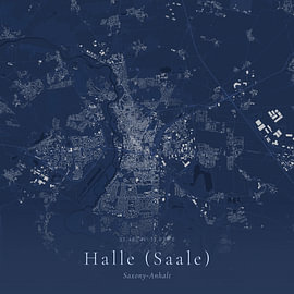 Vintage map of Halle (Saale), Germany by Prints of Place
