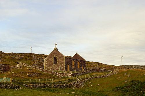 Verwoeste kerk in Schotland.