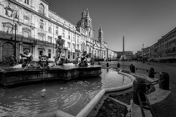 Fontaine des Maures sur la Piazza Navona, Rome sur Rene Siebring