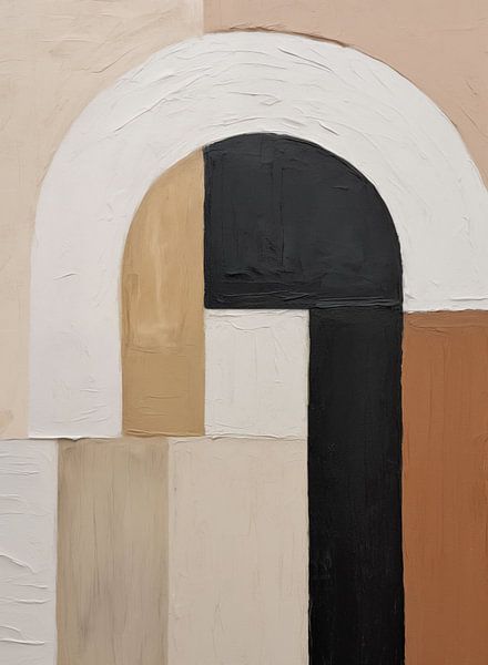 L'harmonie dans la structure : un arc de tons terreux par Color Square