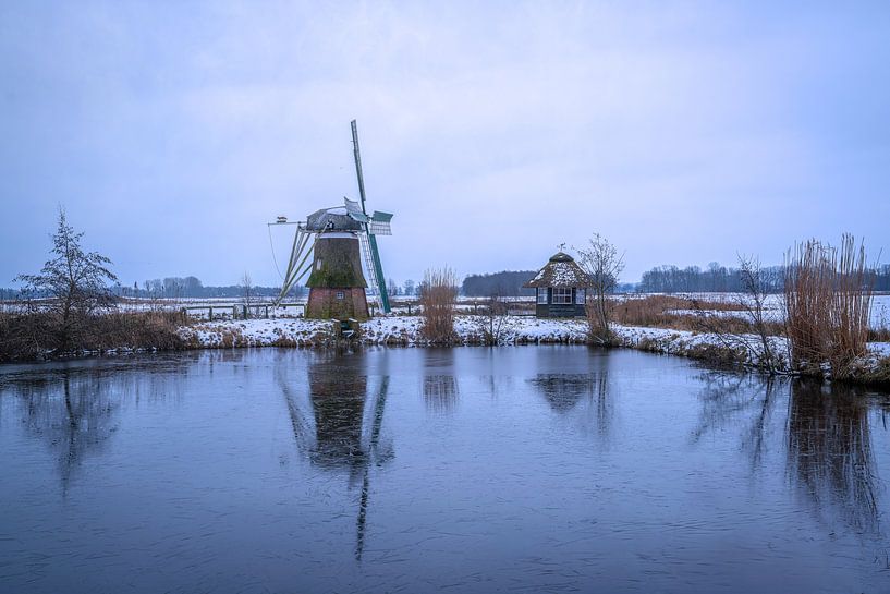 Water scoop mill on the Great Sea, East Frisia, Germany by Alexander Ludwig